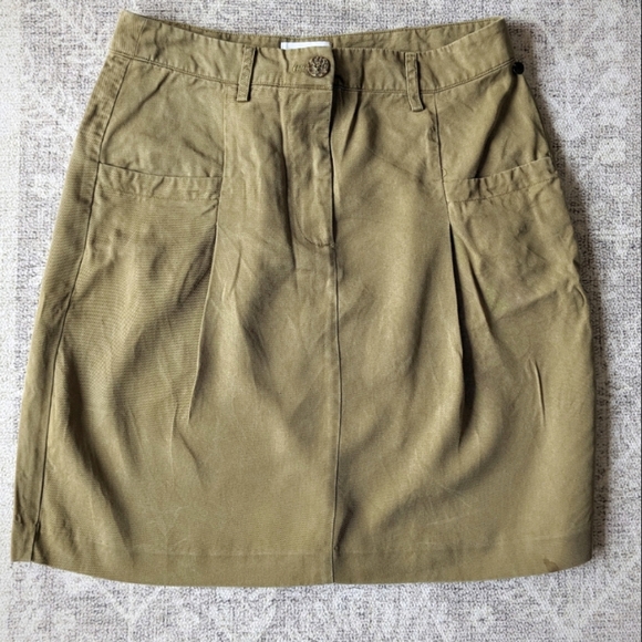 numph Dresses & Skirts - Chic Olive / Army Green Women's Mini Skirt By Numph, Designer